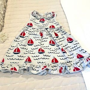 Stitchy Fish dress, 2T